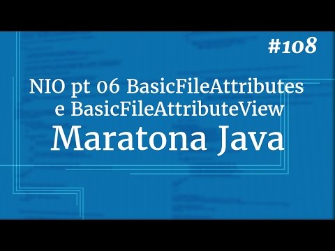 Curso Java Completo - Aula 108: NIO pt 06 BasicFileAttributes e BasicFileAttributeView