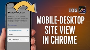 CHANGE Default SITE VIEW in Chrome on iPhone (iOS 26) 🌐📱