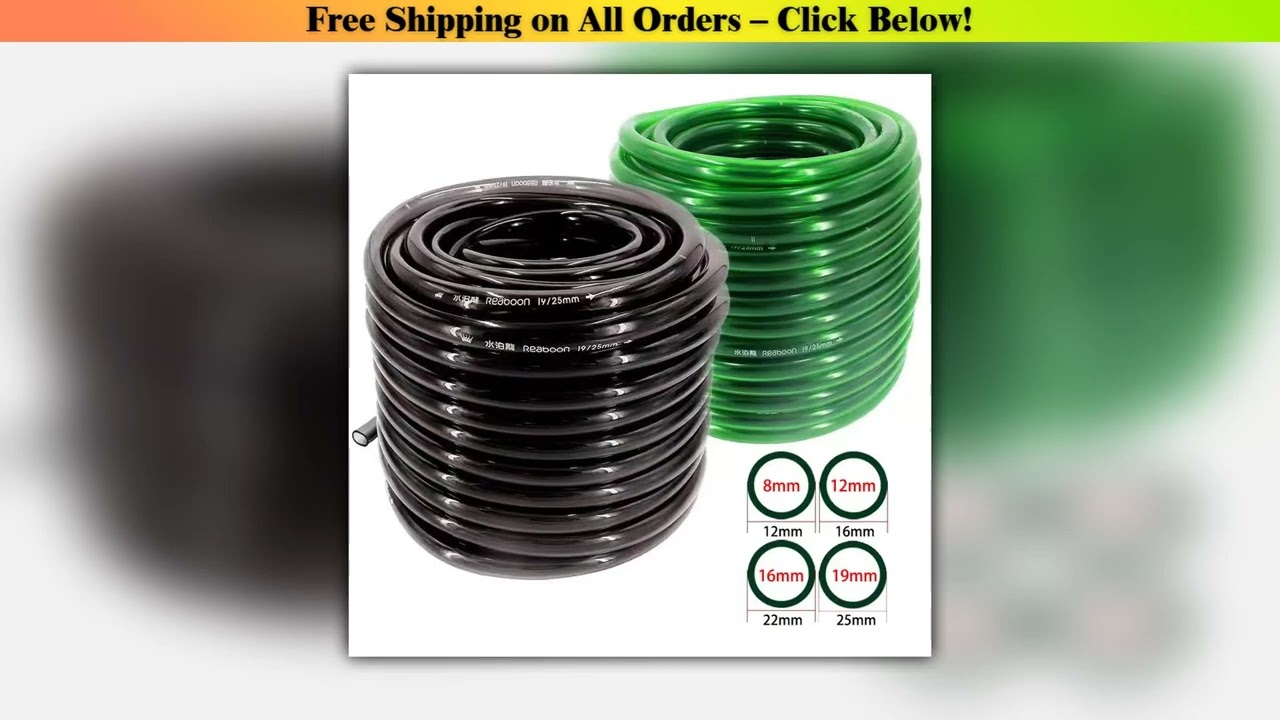 Vinyl Tubing Flexible PVC Tubing,Thickened Plastic Tubing PVC Hoses Water Pump Tube 8 12 16 19mm