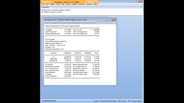 eViews regression