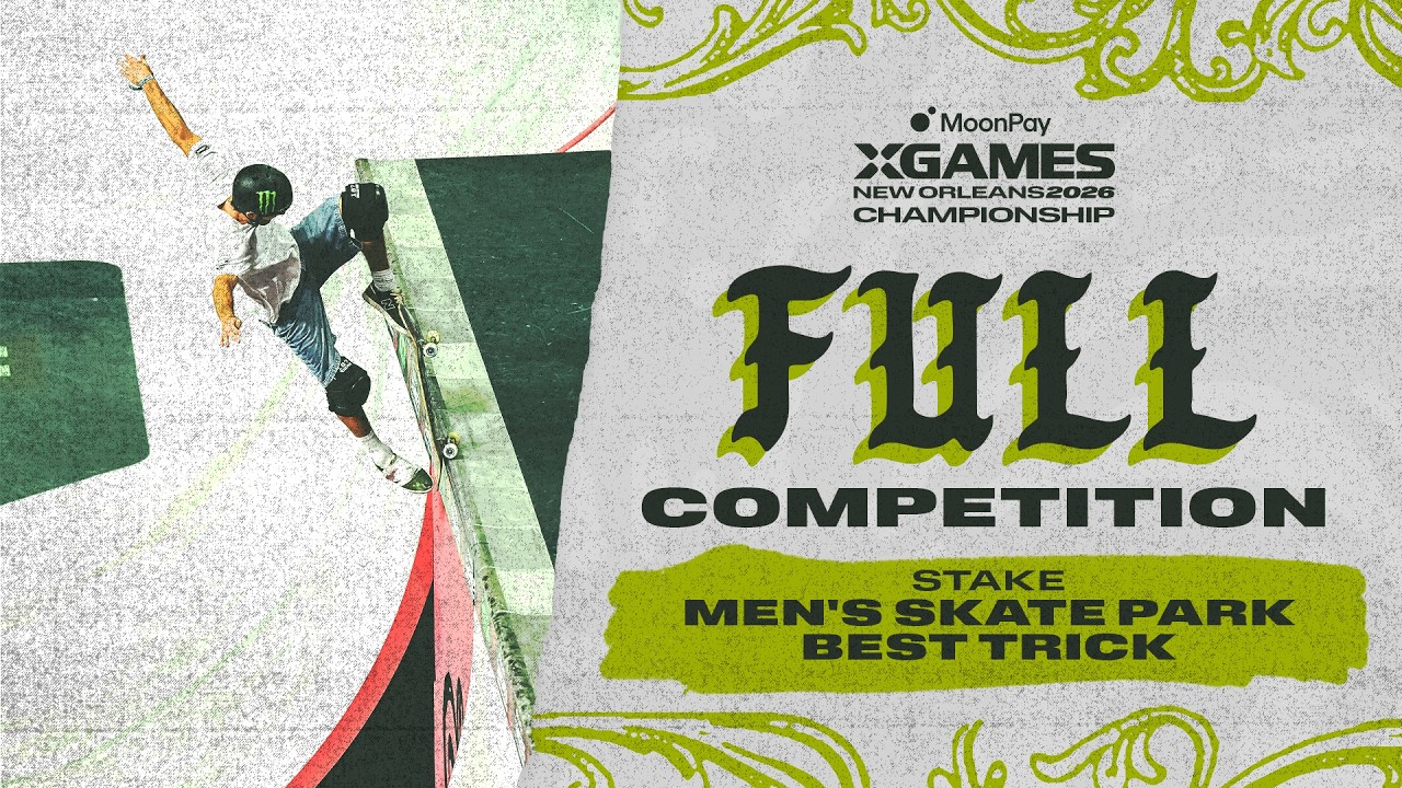 Men's Skateboard Park Best Trick