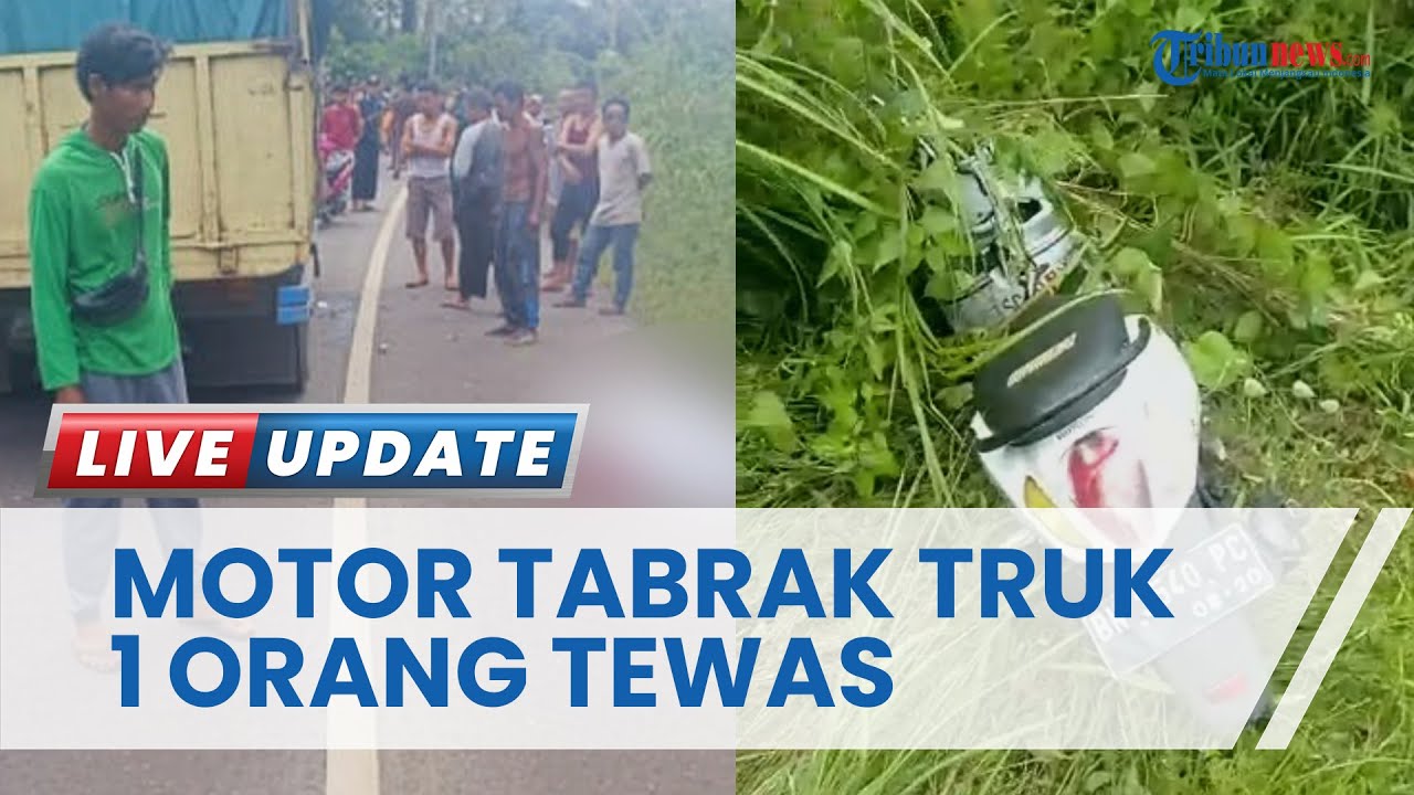 Adu Banteng Motor Vs Truk Di Bangka Selatan Pengendara Motor Tewas 1 
