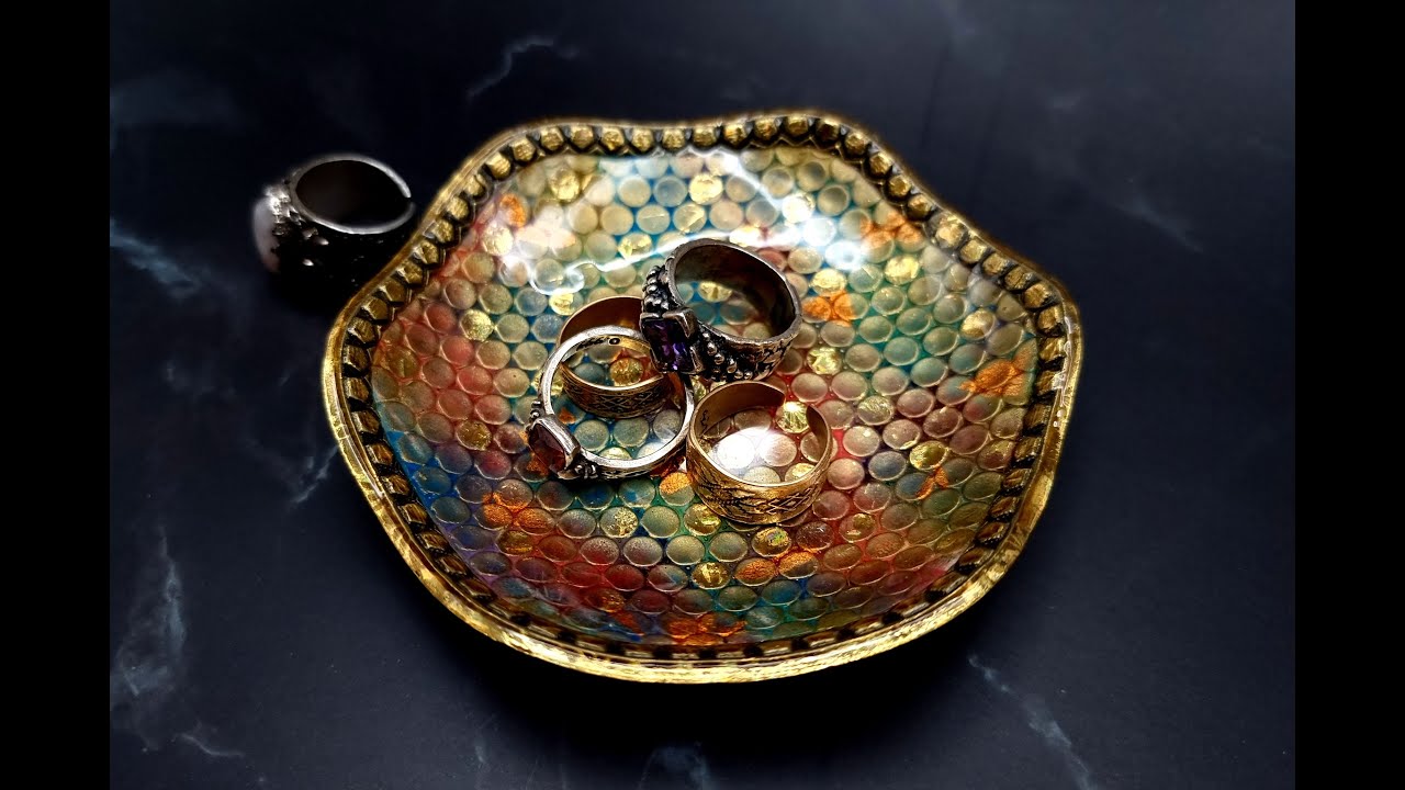 Ring Dish - Italian Coin Fountain! A polymer Clay Home Decor. How to Make Video Tutorial