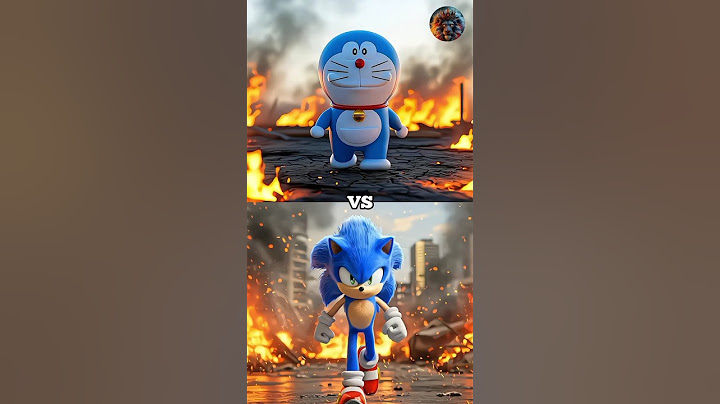 Doraemon vs Sonic, knuckles, shadow the hedgehog, Miles, Silver Sonic