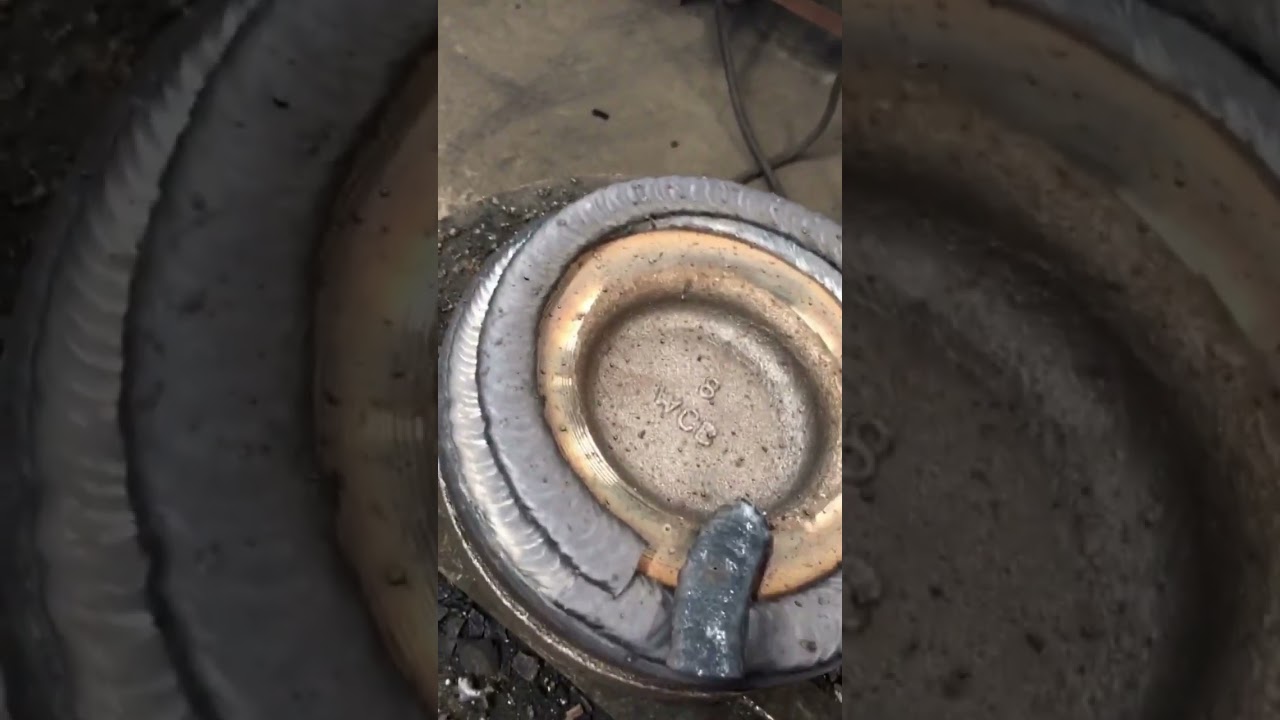 Incredible Slag Welding MIG Remove!