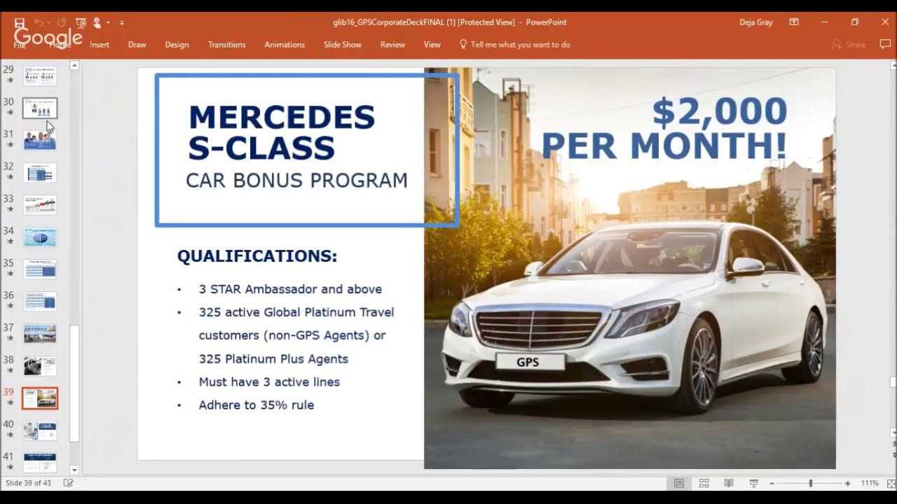 GPS - Global Platinum Services Opportunity Overview