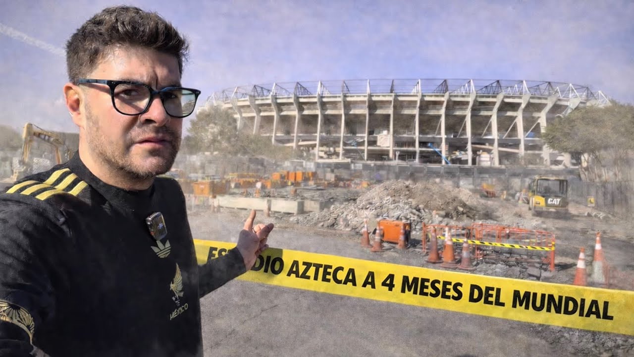 🚨 Así luce el Estadio Azteca HOY a 4 meses del Mundial 2026