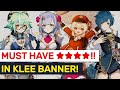 MUST HAVE ★★★★ In Klee Banner! Full Artifact & Weapon Guide! | Genshin Impact