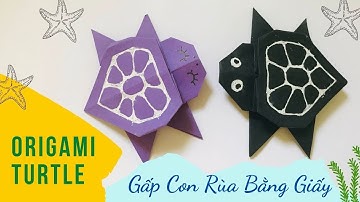 Hướng Dẫn Gấp Con Rùa Bằng Giấy l How To Make Paper Turtle? l ORIGAMI TURTLE