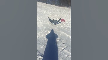 #winter #snow #sliding #toboggan #crash #airborne #fail #wipeout #friends #outdoors #canada