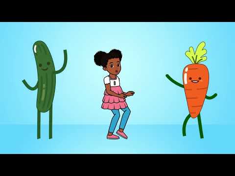 Veggie Dance  Steamed Broccoli Version Sped Up  Eating Healthy w Gracies Corner