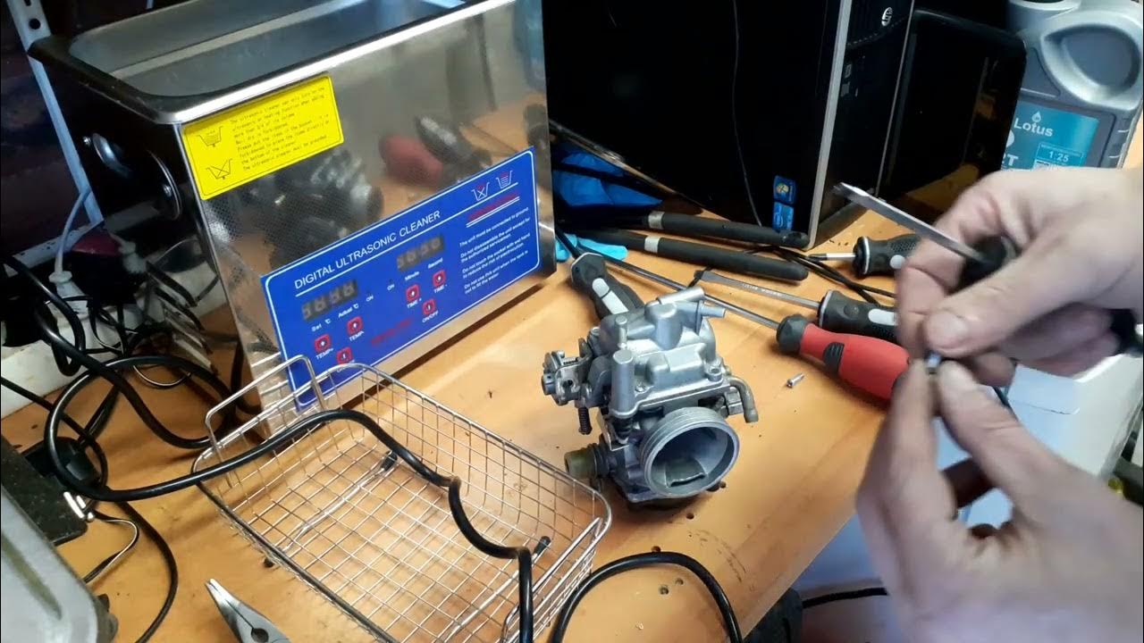 Piaggio MP3 125CC carb cleaning with ultrasonic cleaner episode 3 YouTube