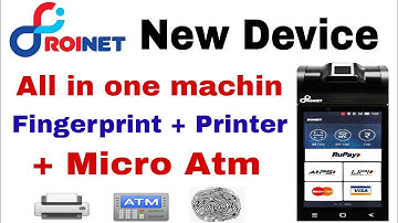 Roinet expresso new Smart Pos all in one device. Fingerprint, Micro Atm, Printer सभी एक ही मशीन में।