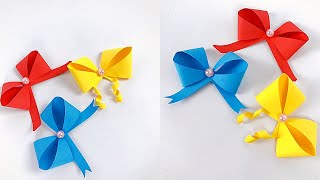 Creative Bowribbons Paper Craft Making Simple Diy Craft