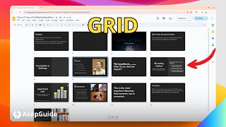 How to View Slides as a Grid in Google Slides 3 3 4 Display Grids And Guides Google Slides Version