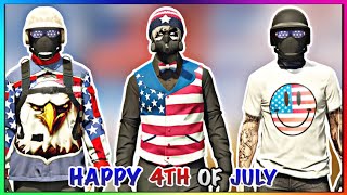 Top 3 Best Easy To Make July 4th Male Tryhard Outfits #4 (GTA Online)