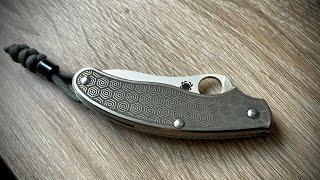 Spyderco UKPK titanium scale change!