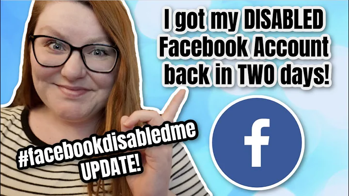 #facebookdisabledme UPDATE! I got my Disabled Facebook Account back! Finally!!