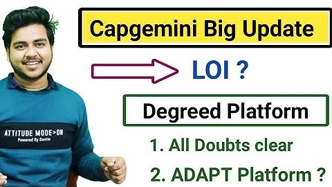 Capgemini Big Update | Pre Boarders Mail ? |  Degreed Platform | LOI & Document Verification |