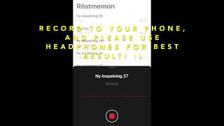 How to record on your phone over the beat I made!