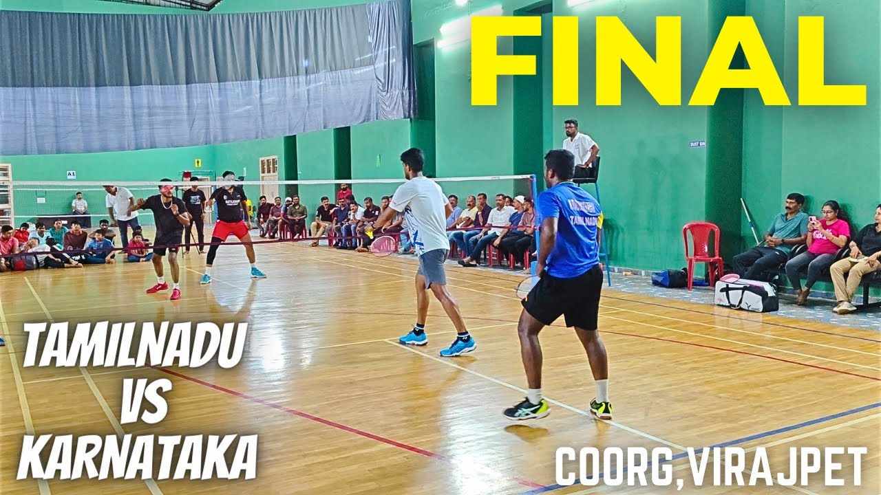 SARAVANAN & PURUSHOTH VS SAHASRA & VINAY GOWDA | SOUTH INDIAN OPEN BADMINTON FINAL -COORG, VIRAJPET