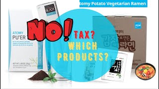 Products With No Tax In Atomy Canada