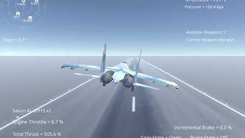 Silantro Unity3d Flight Simulator: Sukhoi Su-35 Flanker-E Landing