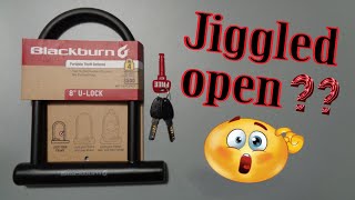 #380 Blackburn U-lock Jiggled open easily
