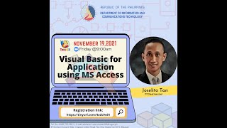 TECH4ED WEBINAR: Visual Basic for Application using MS Access