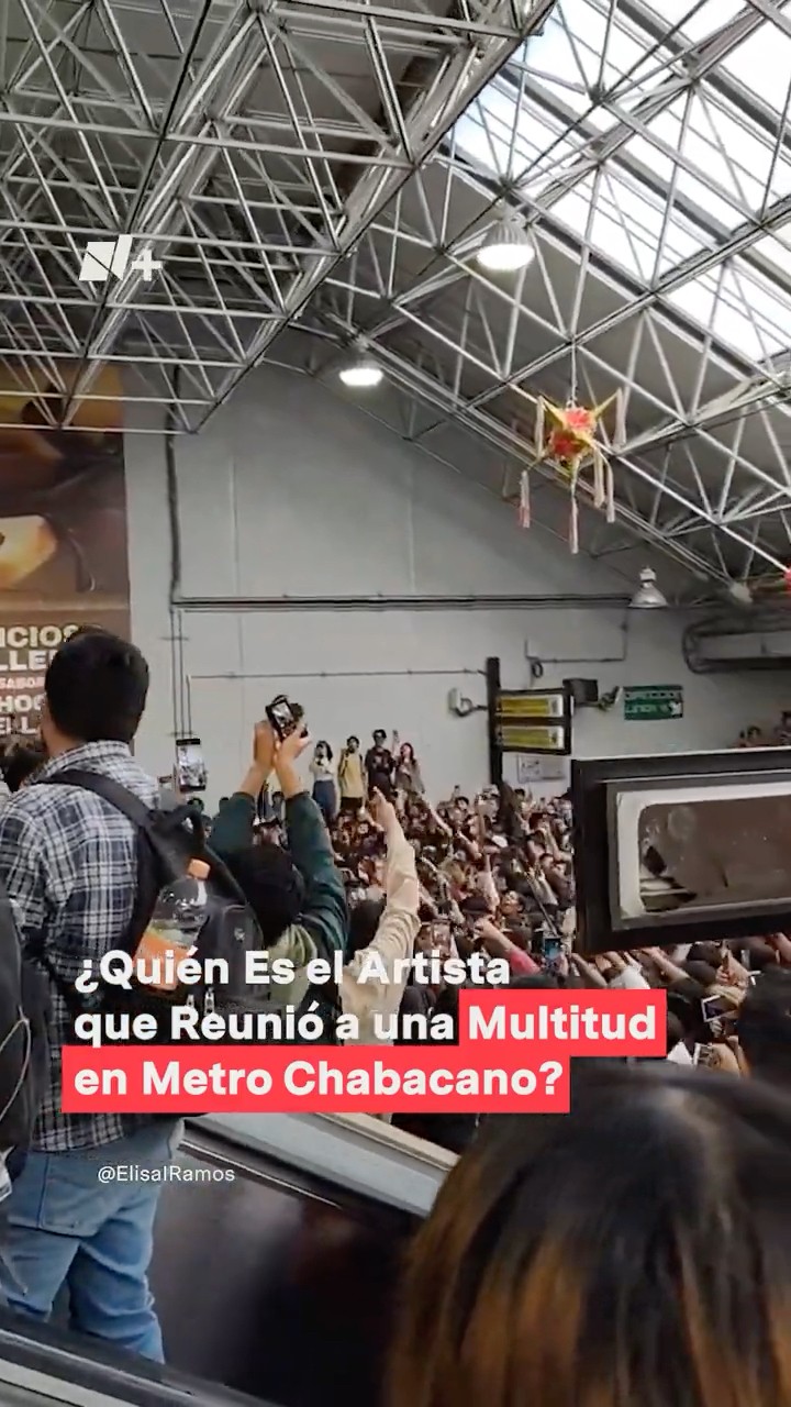 Blnko, el Artista que Reunió a una Multitud en Metro Chabacano - N+ #shorts