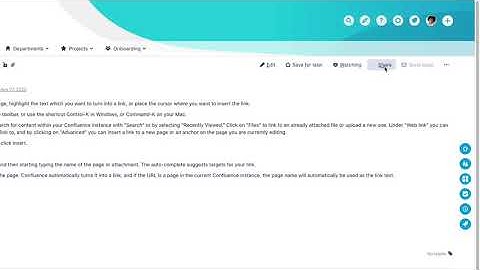 Linking To Confluence pages - Share links  - Learn Atlassian Confluence & Linchpin Intranet #90