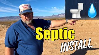 Where will we have our septic installed on our ARIZONA OFF-GRID HOMESTEAD! Camper RENOVATION!