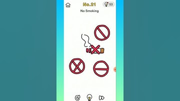 Brain out Level 21 No smoking