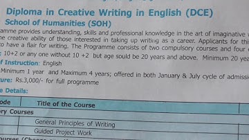 Ignou diploma course in creative english writing (DCE)