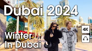 Dubai  Winter in Dubai [ 4K ] Walking Tour Complication