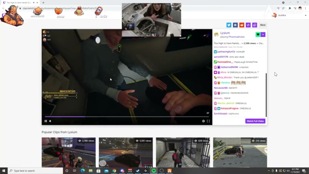 Buddha Reacts to Sykkuno can't see his hands