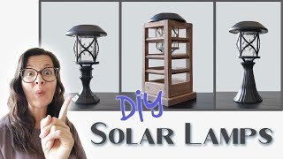 How To Make Your Own Solar Lamps | Creative Solar Light Ideas | DIY Solar Lantern | Patio Decor