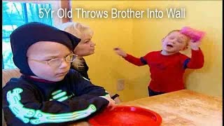 5Yr Old Throws Brother Into Wall Supernanny
