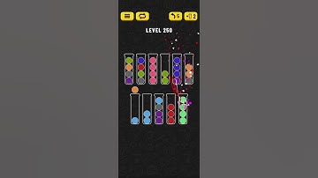 Ball Sort - Color Puzzle Game - Level 250 - Walkthrough SOLVED by RobotPlayer AI!!!