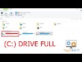 How to solved C drive full issue in windows 10