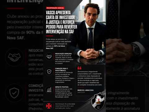 URGENTE! LAMACCHIA FALA DIRETO COM A JUSTIÇA E DIZ QUE VENDA DA VASCO SAF ESTÁ NOS TRAMITES FINAIS