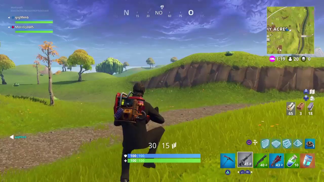 Livestream - Fortnite - kostenloser Rucksack - Moritz Twitch