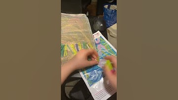 Dragonfly latch hook pillow row 2#latchhook #latchhookpillow #music #love #hobbies #hobby