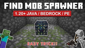 How to Find Mob Spawner/Dungeons in Minecraft 1.20+(BEDROCK/JAVA/PE)