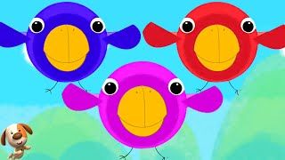 Five Little Birds Kids Rhyme & Cartoon Video