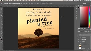 Create an Inspirational Quote Graphic in Photoshop