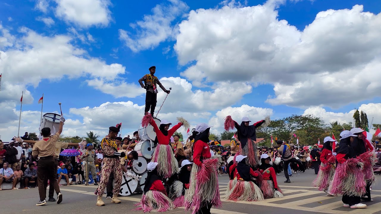 PonPes Al-Munawwaroh Merauke - Papua Selatan Karnaval HUT RI 78 || #hutri78 #merauke #papuaselatan