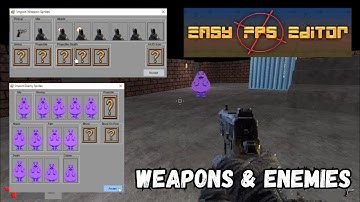 How To Add Weapons & Enemies | Easy FPS Editor Tutorial