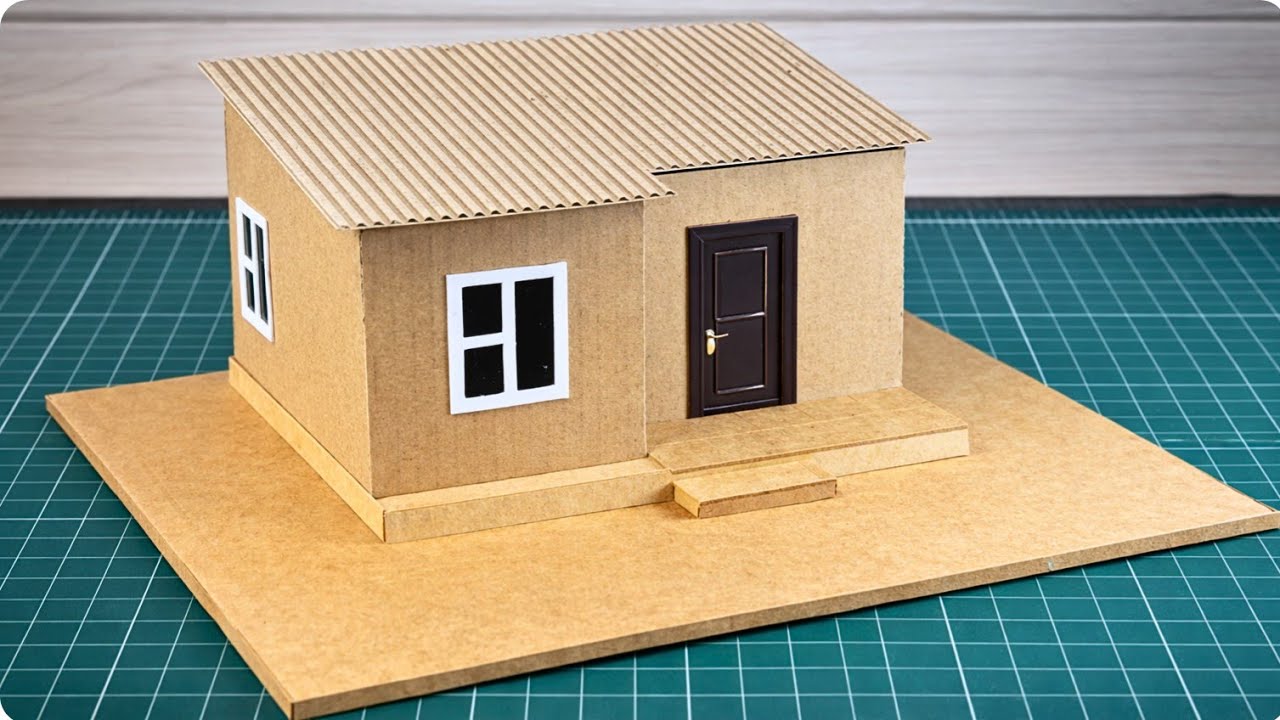 DIY Cardboard House | DIY Miniature Cardboard House | Easy and Simple How To Make Small House