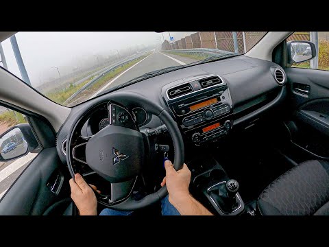 NEW Mitsubishi Space Star (1.2 80 HP) 2021| POV Test Drive #628 Joe Black